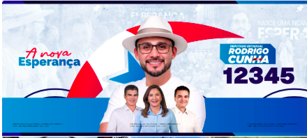 Arte da campanha Rodrigo Cunha 12345